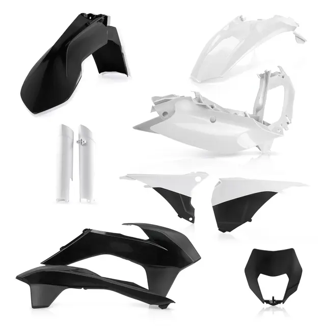 AC Plastic Full Kits Ktm Exc Exc-F 2014 Black/White 