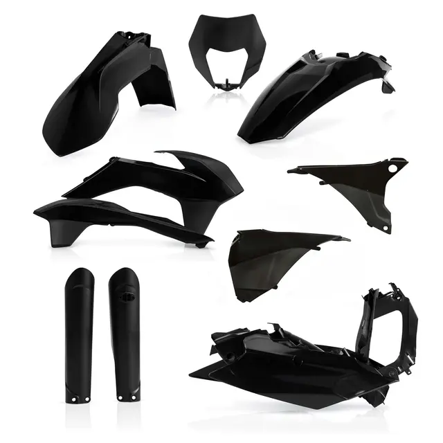 AC Full Plastic Kit Ktm Exc/Exc-F  2016 Black 
