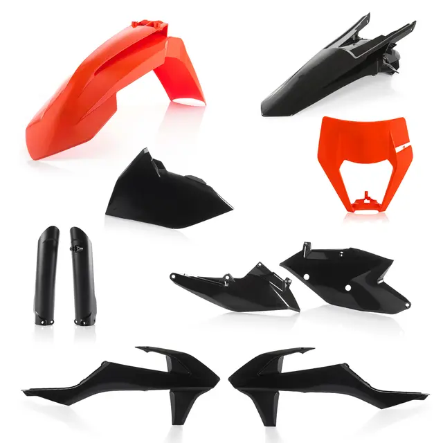 AC Plastic Full Kits Exc/Exc-F, 17-19 Black/Orange 
