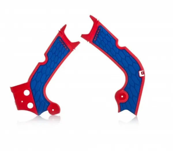 AC Frame Protector X-Grip CRF250/450R Acerbis, Rød/Blå 