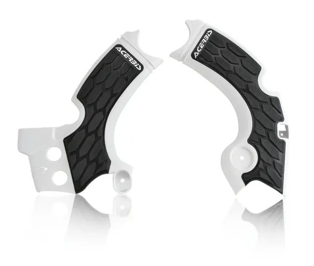 AC Frame Protector X-Grip Kaw KXF 250 White/Black 