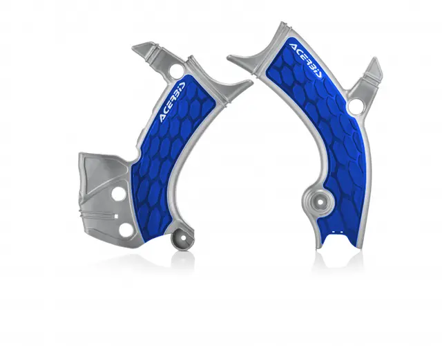 AC Frame Protector X-Grip Yam Yzf 450 18 Silver/Blue 
