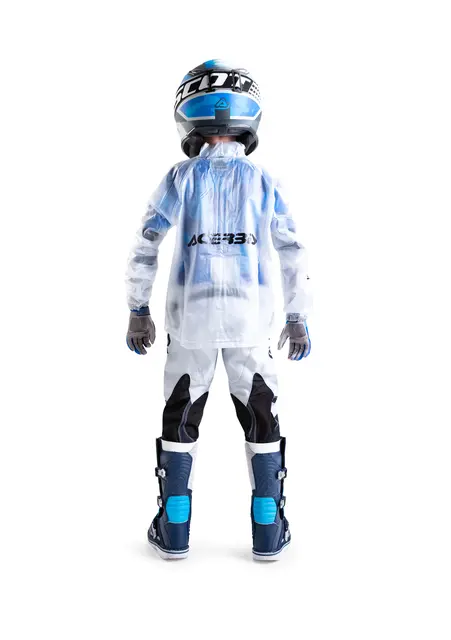 AC Transparent 3.0 Kid Rain Jacket Clear, L/XL 