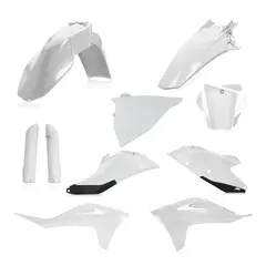 AC Plastic Full Kits Gasgas Mc/Mcf21 White/Black