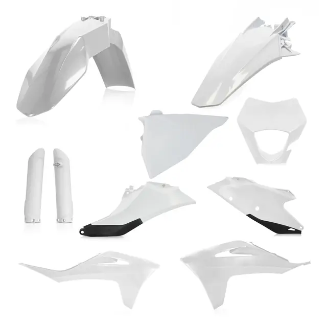 AC Plastic Full Kits Gasgas Ec/Ecf21 White/Black 