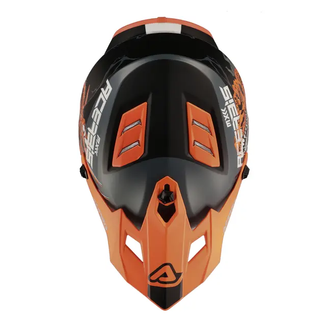 AC Helmets Profile Junior, 50 Nero/Arancio Fluo 