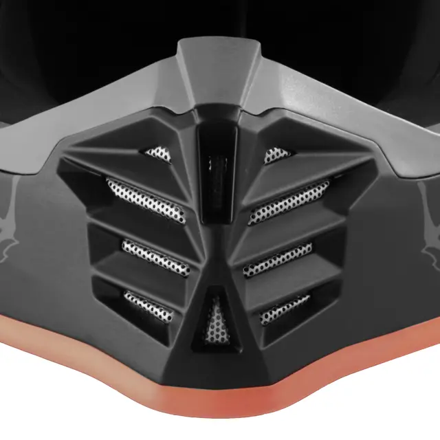 AC Helmets Profile Junior, 50 Nero/Arancio Fluo 