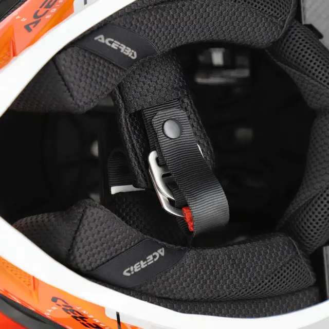 AC Helmets T711, M Orange Flou / Black 