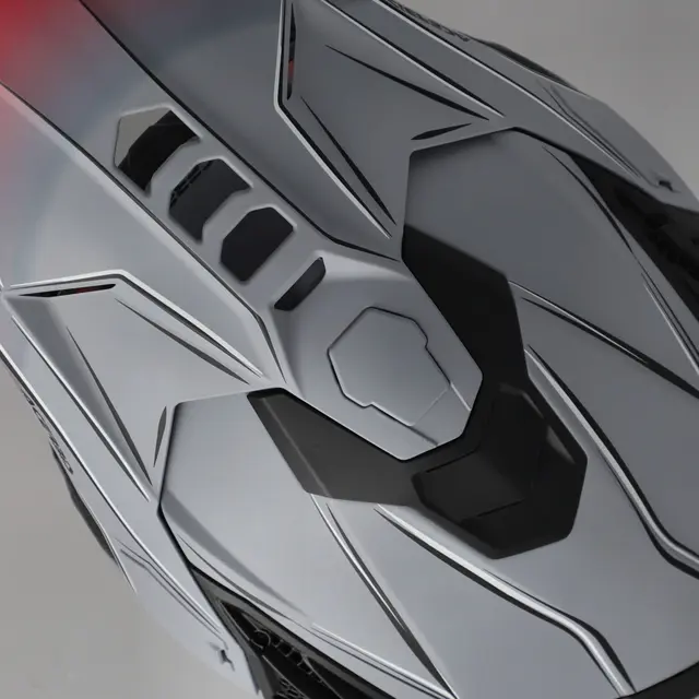 AC Helmet Airstrike-X Grey/Red, XS 