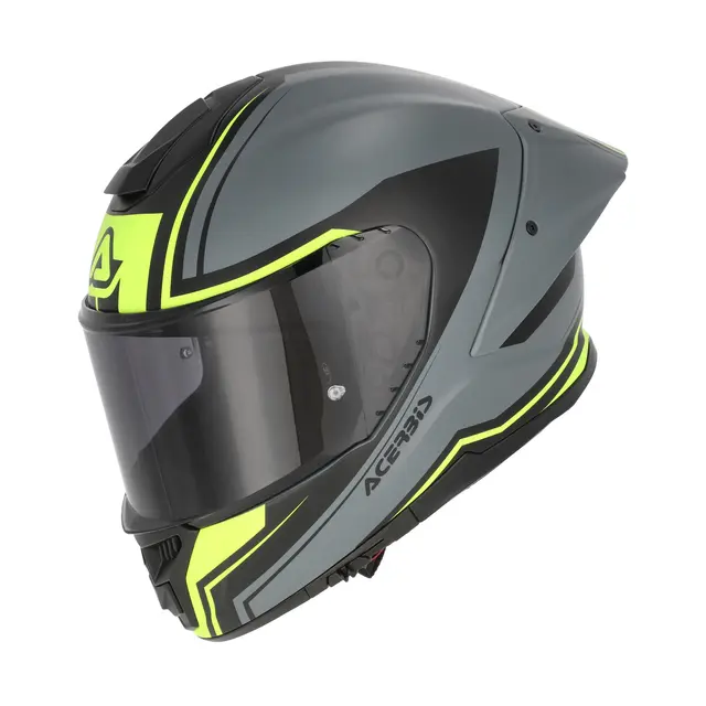 AC Helmet Tarmak-X Grey/Yellow, XS/54 