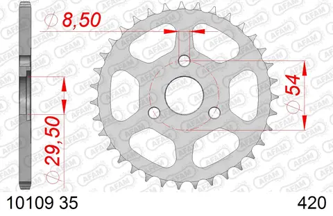 AFAM Bakdrev - Honda, St&#229;l #420 Z50 Monkey
