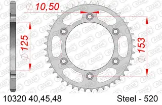 AFAM Bakdrev, Stål #520 - Honda CRF/XR CRF250L/LA/M/RL/RLA, XR250/600/650R/L