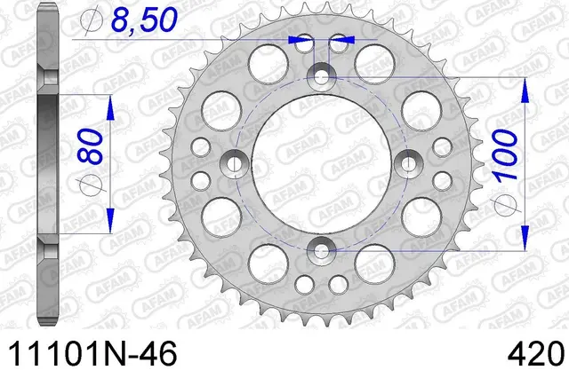 AFAM Bakdrev, Alu #420 - Honda CRF/XR70 
