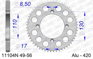AFAM Bakdrev, Alu #420 - Honda CR/CRF CR80/85,CRF150