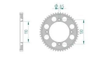 Bakdrev, Aluminium #428