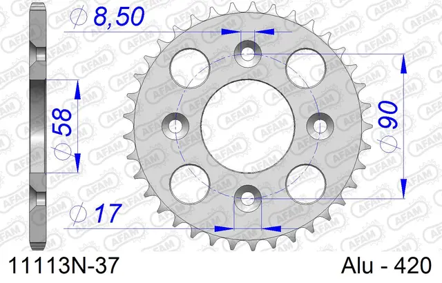 AFAM Bakdrev, Aluminium #420 