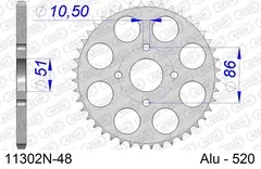 NB Bakdrev, Aluminium #520 WITHOUT AFAM MARK