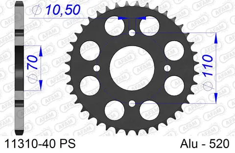AFAM Bakdrev - Alu, #520