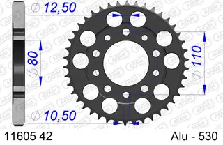 AFAM Bakdrev, Aluminium #530 CB/R 1000
