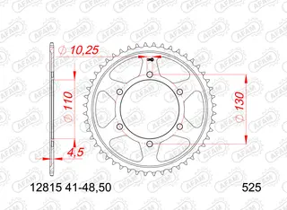 AFAM Bakdrev, St&#229;l #525 - Suzuki/Yamaha+ GSX-R/GSX-S/MT-07/MT-09/MT-10/MXT/XSR/XT