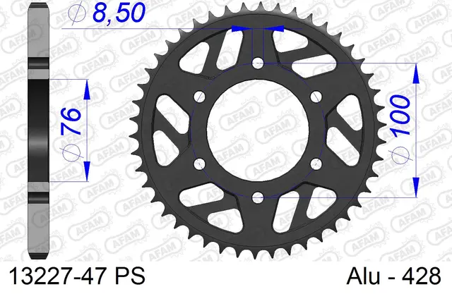 AFAM Bakdrev - Alu, #428 