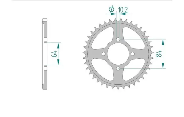 AFAM Bakdrev - Stål, #520 