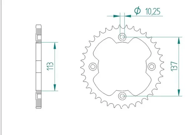 AFAM Bakdrev - Stål, #520 