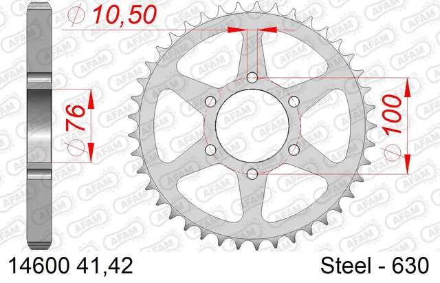 AFAM Bakdrev, Stål #630 - Suzuki, 41 GS/GSX 