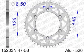 AFAM Bakdrev Aluminium #520 -  Suzuki DR/DR-Z/RM/RMX/RM-Z