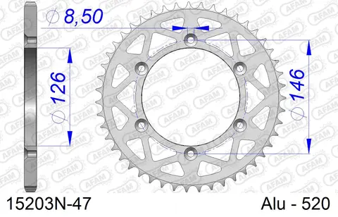 AFAM Bakdrev - Alu, #520