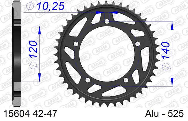 AFAM Bakdrev, Alu #525 - Suzuki/Triumph 