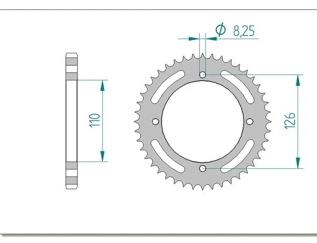 AFAM Bakdrev - Stål, #428 