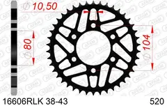 AFAM Bakdrev Racing RLK - St&#229;l, #520,39T Kawasaki Ninja ZX10RR, Racing Superlight