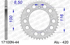 AFAM Bakdrev #420 Alu. Kawa/Suzuki KX60 83-03, RM60 03-04