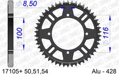 AFAM Bakdrev, Alu #428, SC- Kawa/Suz,51T KX80/85/100, RM100