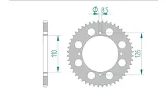 AFAM Bakdrev 420/46 Aluminium KX65/RM65 KX65/RM65