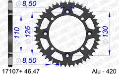 AFAM Bakdrev, Aluminium #420 S/C