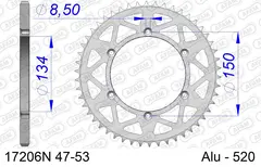 AFAM Bakdrev, Aluminium #520, 50T KDX/KLX/KX, RM-Z250