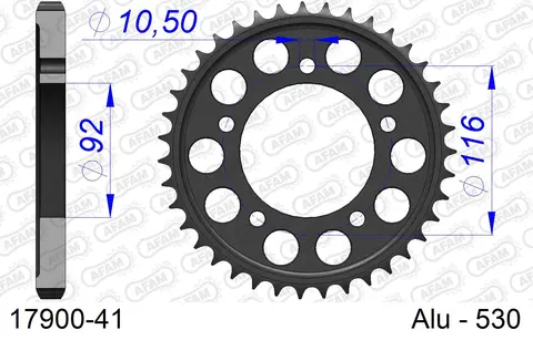 AFAM Bakdrev - Alu, #530