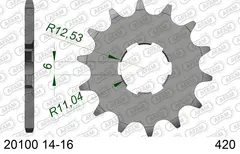 AFAM Framdrev #420 - Honda MTX 50- 14T HONDA MTX 50 (1984 - 1987)