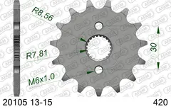 AFAM Framdrev #420 - Honda CR/CRF+ 13T CR80/85, CRF50/70, XR50/70cc
