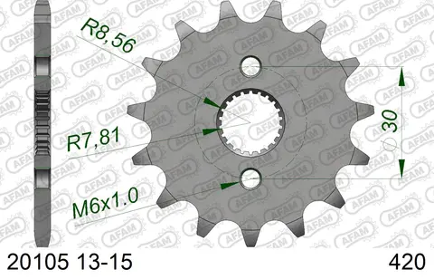AFAM Framdrev #420 - Honda CR/CRF/XR CR80/85, CRF50/70, XR50/70cc
