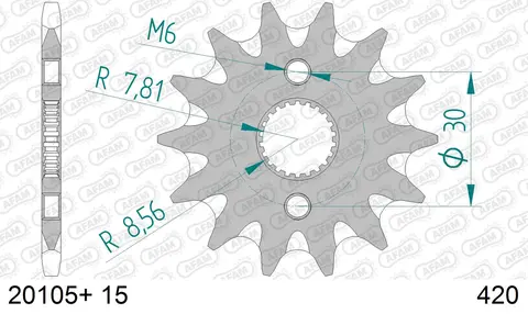 AFAM Framdrev #420 SC - Honda CR/CRF/XR CR80/85,CRF50/70,XR50/70