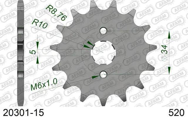 AFAM Framdrev 520 15T 