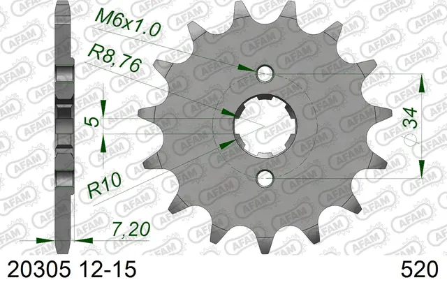 AFAM Framdrev 520 14T 
