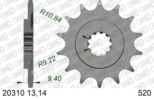 AFAM Framdrev 520 13T 