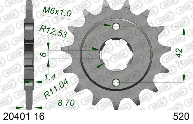 AFAM Framdrev 525 13T 