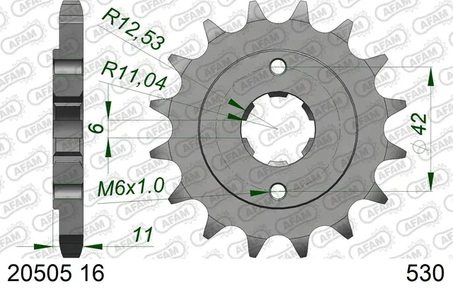 AFAM Framdrev 530 16T 