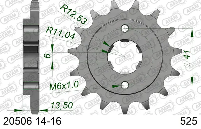 AFAM Framdrev 525 15T 