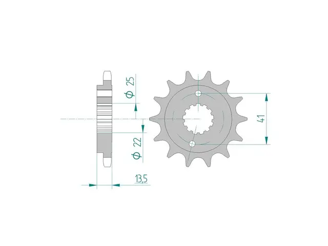 AFAM Framdrev 525 15T 